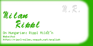 milan rippl business card